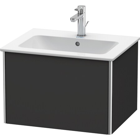 Xsquare One Drawer Wall-Mount Vanity Unit Graphite